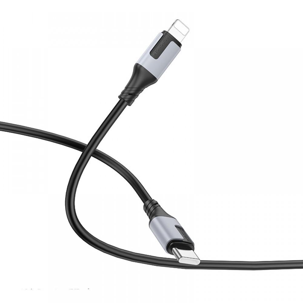 Дата кабель Borofone BX101 Creator 27W Type-C to Lightning (1m) Black