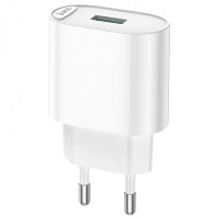 МЗП Hoco C109A Fighter QC3.0 18W (1USB-A) White