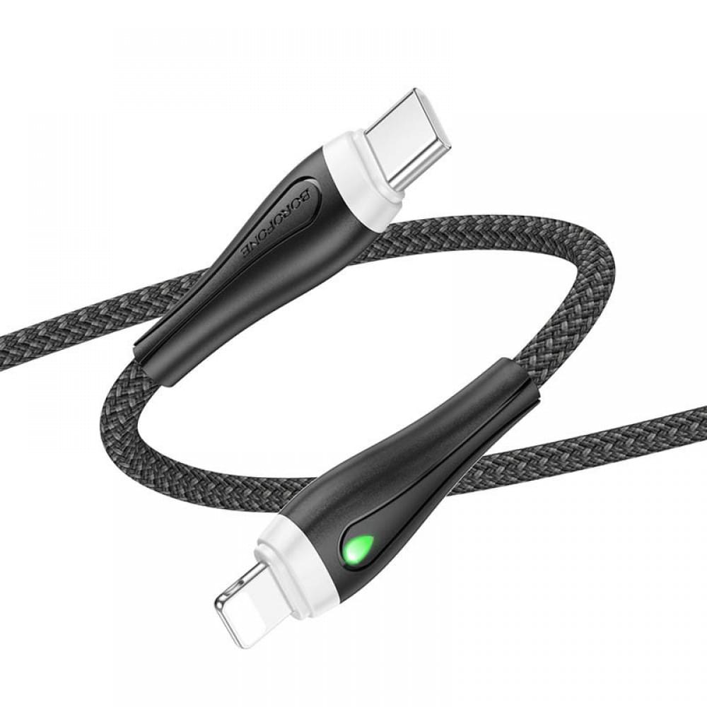Дата кабель Borofone BX100 Advantage 27W Type-C to Lightning (1m) Black