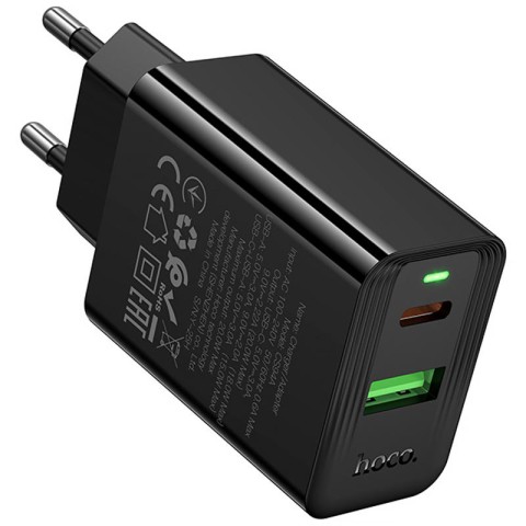 МЗП Hoco CS94A Leader PD20W+QC3.0 (1USB-A/1C) Black