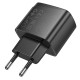 МЗП Hoco CS61A Bright PD30W+QC3.0 (1USB-A/1C) Black