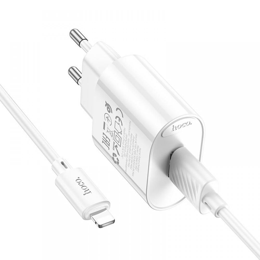 МЗП Hoco C109A Fighter 10.5W (1USB-A) + кабель USB to Lightning White