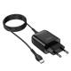 МЗП Hoco C72Q Glorious QC3.0 18W (1USB/3A) + Type-C Чорний