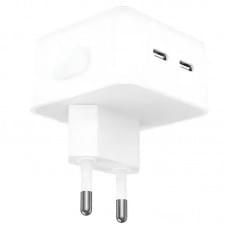 МЗП 35W Dual Mini Power Adapter for Apple (2USB-C) (AA) (box) White