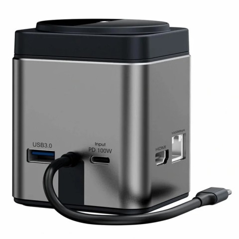 БЗП + HUB WIWU Wi-W025 Cube 9in1 USB-C Gray