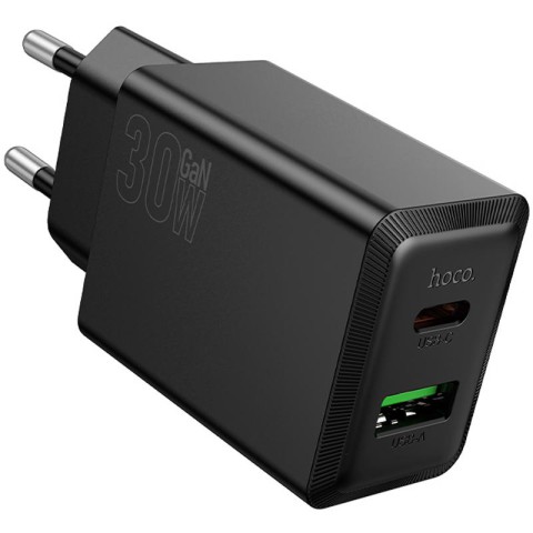 МЗП Hoco N71 Nuevo PD30W+QC3.0 (1USB-A/1C) Black