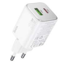 МЗП Hoco N41 Almighty PD20W+QC3.0 (1USB-A/1C) White
