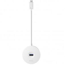 Перехідник HUB Baseus Round Box Type-C to USB 3.0 + 3USB 2.0 (CAHUB-G) Білий