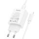 МЗП Hoco C143A Benefit PD20W (1USB-C) + кабель Type-C to Lightning White