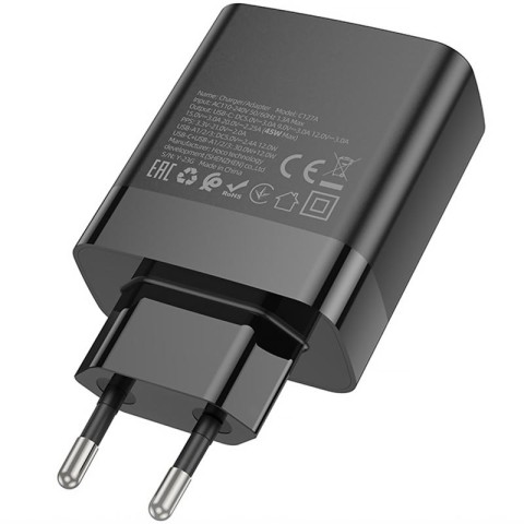 МЗП Hoco C127A Intelligent PD45W (3USB-A/1C) Black