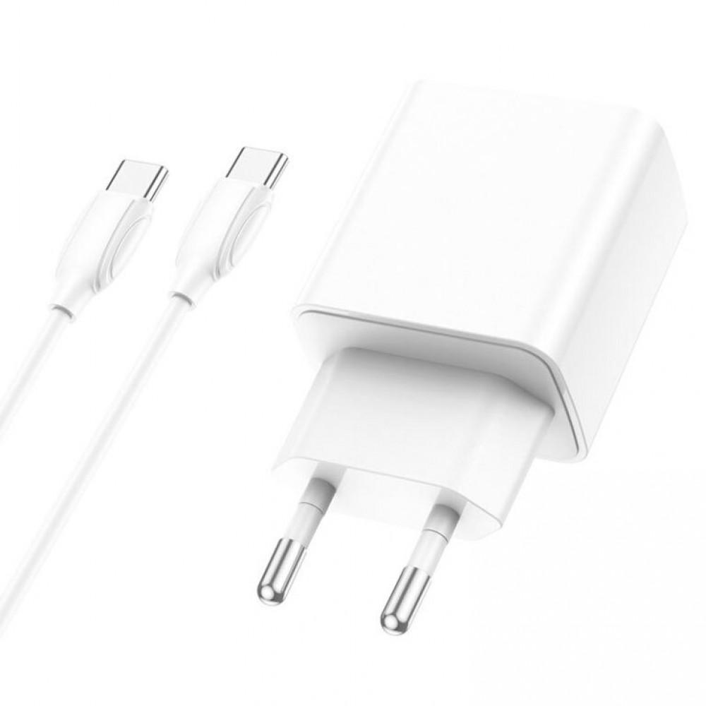 МЗП Borofone BA67A PD20W+QC3.0 + Type-C + Type-C Білий