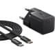 МЗП Baseus GaN5 Fast Charger (mini) PD25W (1USB-C) + кабель Type-C to Type-C (P10110909113) Cluster Black