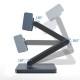 Підставка для планшетів+HUB WIWU AH801 Adjustable 8in1 (USB-C to HDMI+2xUSB-A+2xUSB-C+SD/TF+3.5mm) Gray