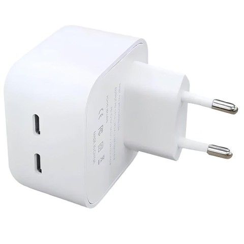 МЗП 35W Dual Mini Power Adapter for Apple (2USB-C) (AA) (box) White