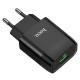 МЗП Hoco C72Q Glorious QC3.0 18W (1USB/3A) + Type-C Чорний