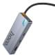 Перехідник HUB Hoco HB52 Wow 8in1 (Type-C to HDTV+RJ45+SD/TF+PD+Type-C3.0+2xUSB3.0) Deep space gray