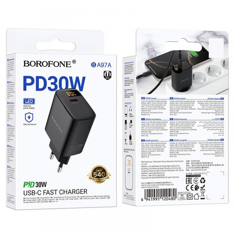 МЗП Borofone BA97A PD30W (1USB-C) Black
