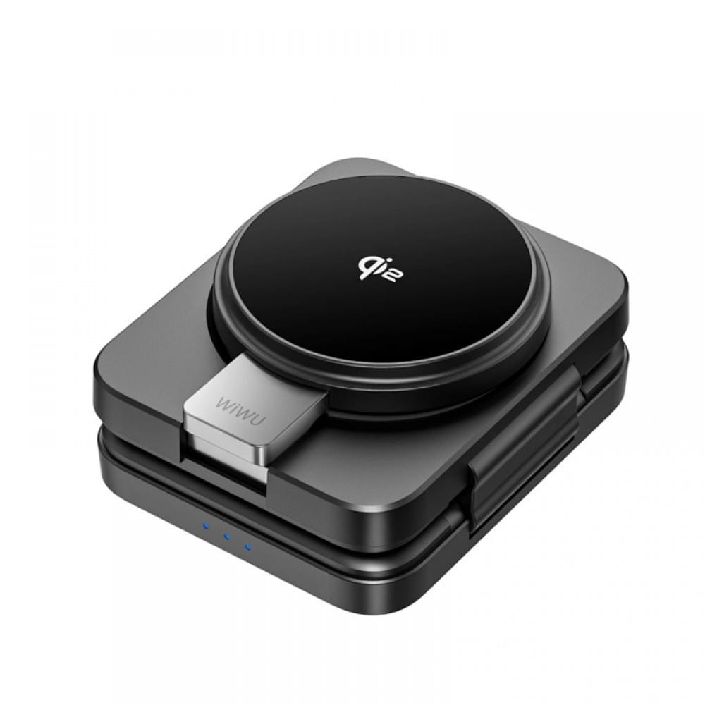 БЗП WIWU Wi-W028 QI2 3 in 1 wireless charger Black