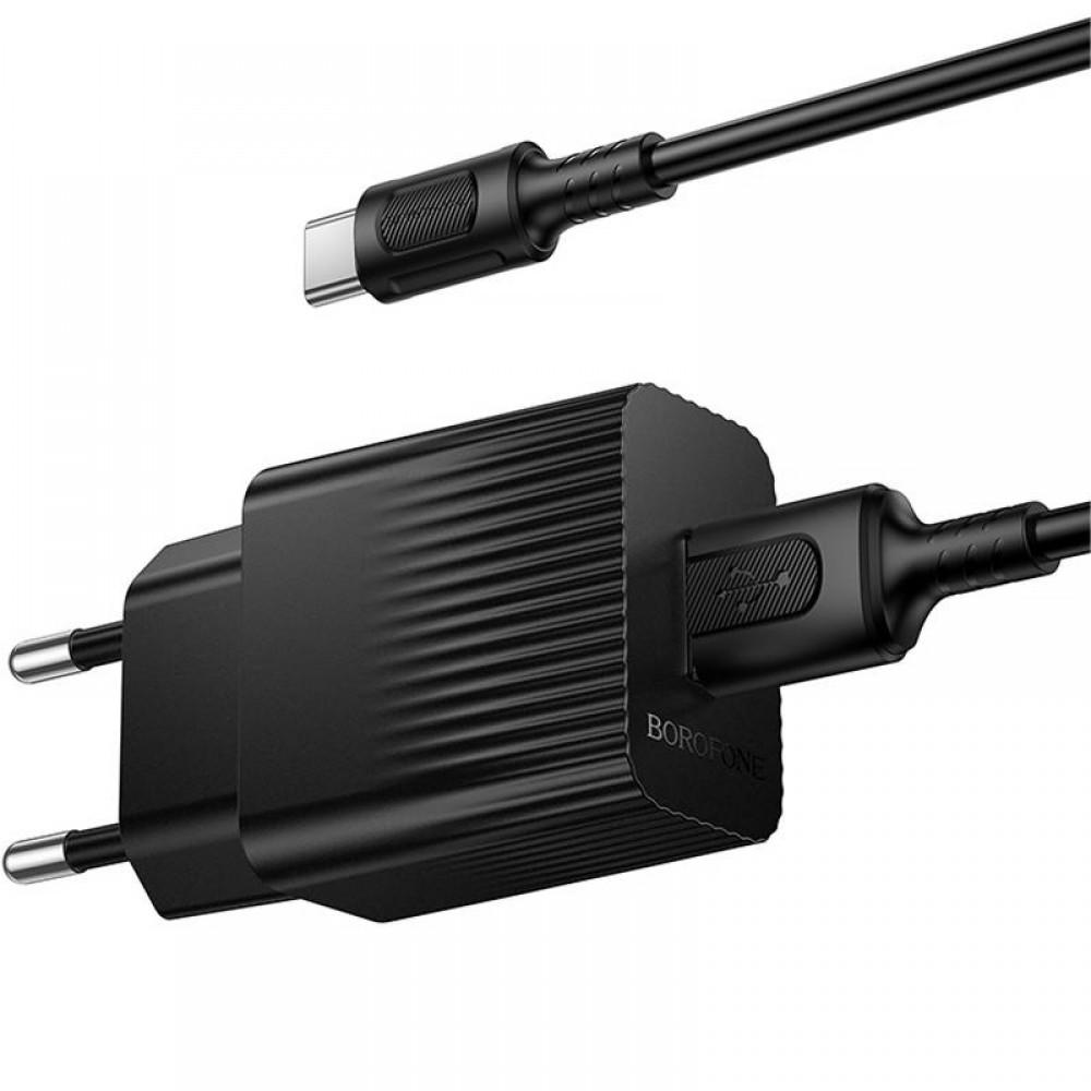 МЗП Borofone BAS71A Source 10.5W (1USB-A) + кабель USB to Type-C Black
