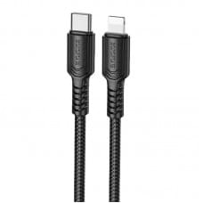 Дата кабель Borofone BX116 Certain Type-C to Lightning 27W (1m) Black