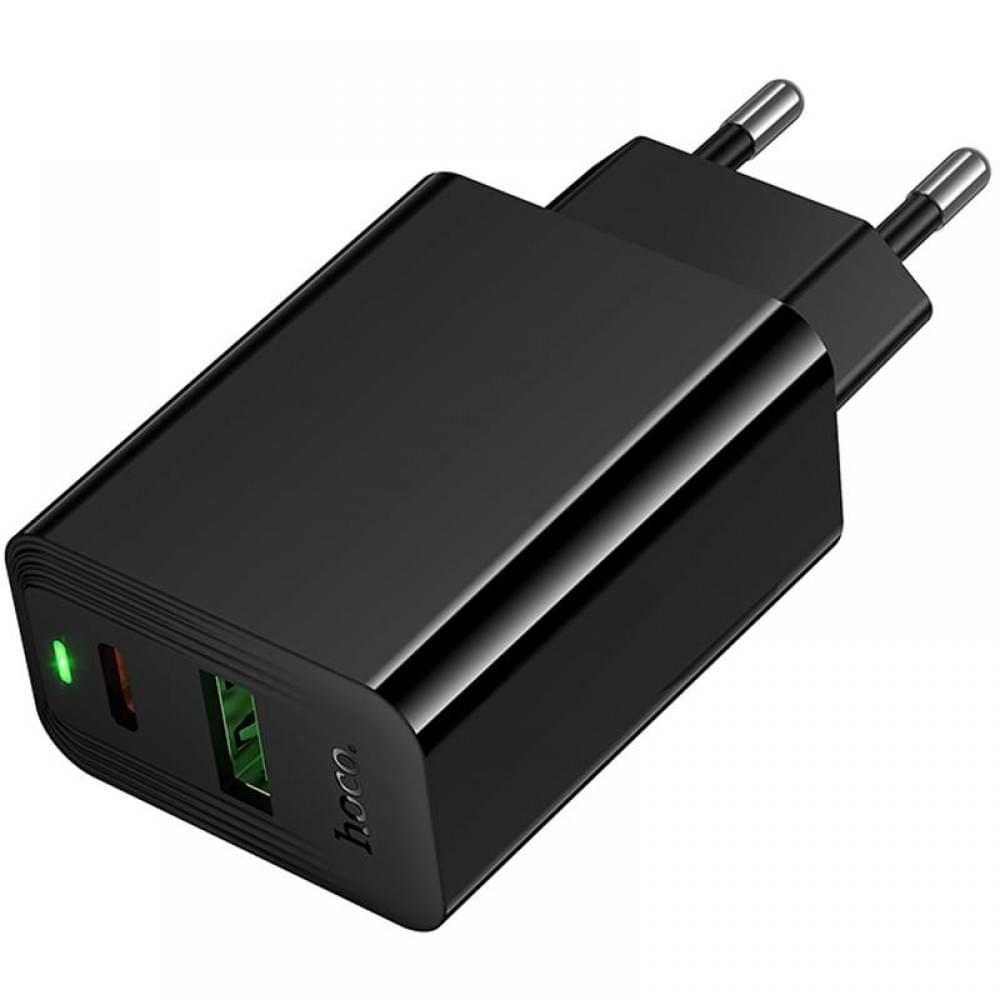 МЗП Hoco CS94A Leader PD20W+QC3.0 (1USB-A/1C) Black