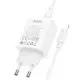 МЗП Hoco C143A Benefit PD20W (1USB-C) + кабель Type-C to Lightning White