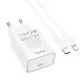 МЗП Hoco C143A Benefit PD20W (1USB-C) + кабель Type-C to Lightning White