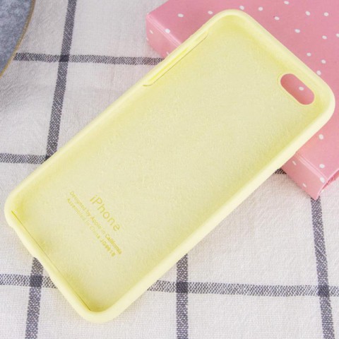 Чохол Silicone Case Full Protective (AA) для Apple iPhone 6/6s (4.7") Жовтий / Mellow Yellow