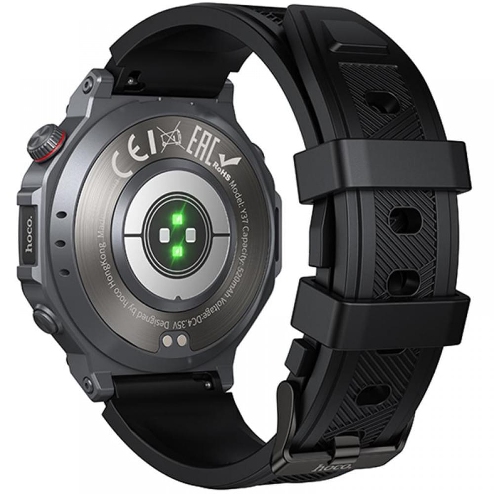 Смарт-годинник Hoco Smart Watch Y37 Smart sports watch (call version) Black