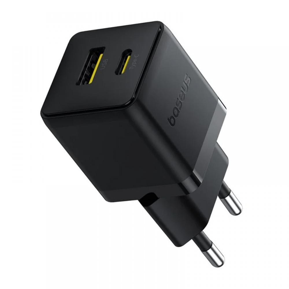 СЗУ Baseus Palm Fast Charger 20W (1USB-A/1C) + кабель Type-C to Type-C (P10111608)