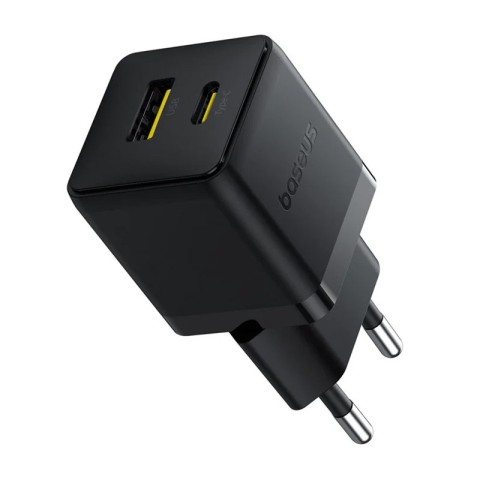 МЗП Baseus Palm Fast Charger 20W (1USB-A/1C) + кабель Type-C to Type-C (P10111608) Cluster Black