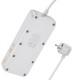 Подовжувач Hoco AC22 Sunlight (PD30W/1C/3A/4xSocket) (1.5m) White