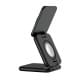 БЗП WIWU Wi-W035 Kevlar Mag Go 3 in 1 wireless charger Black