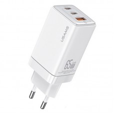 СЗУ Usams US-CC180 65W ACC 3 Ports GaN Sandru series