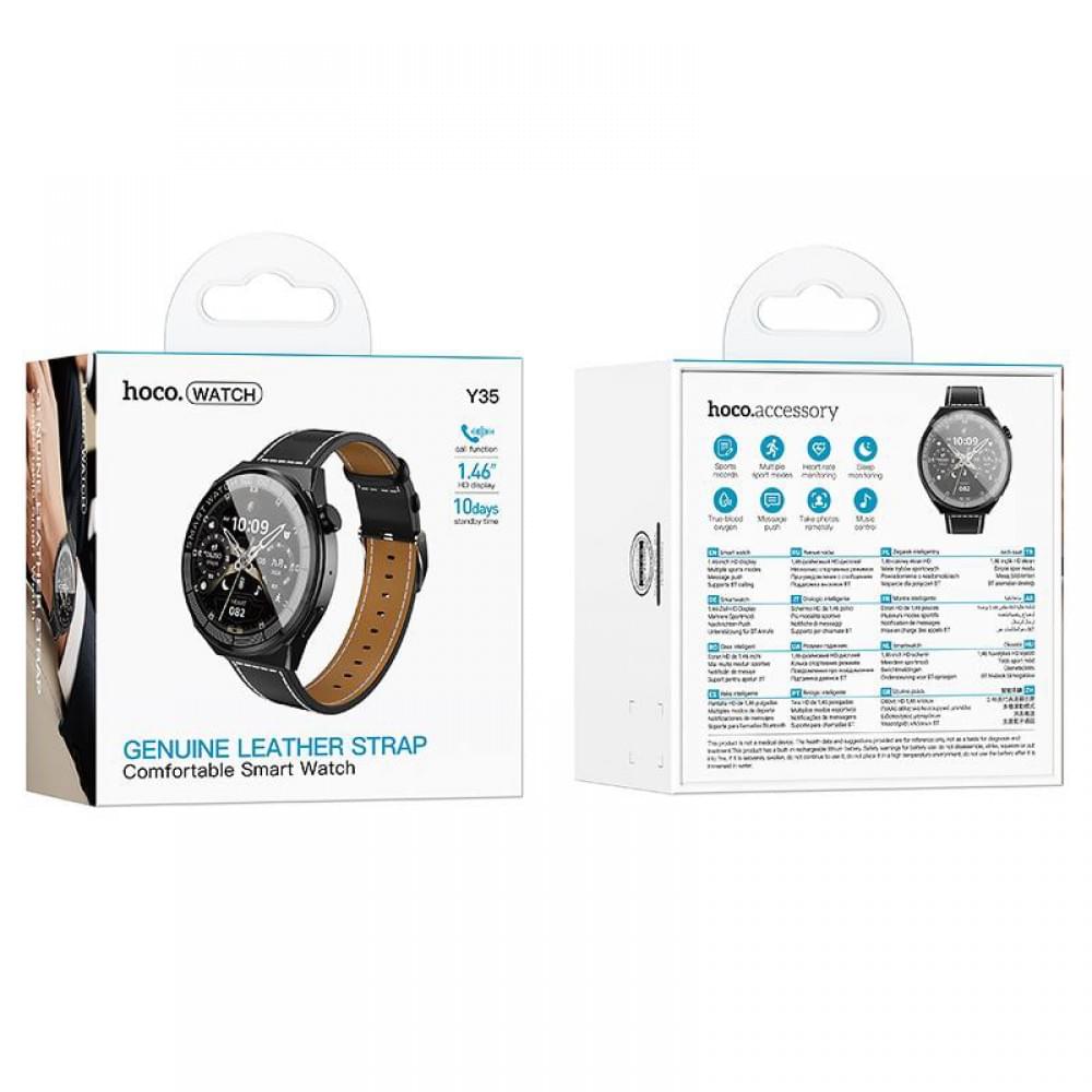 Смарт-годинник Hoco Smart Watch Y35 Smart sports watch (call version) Black