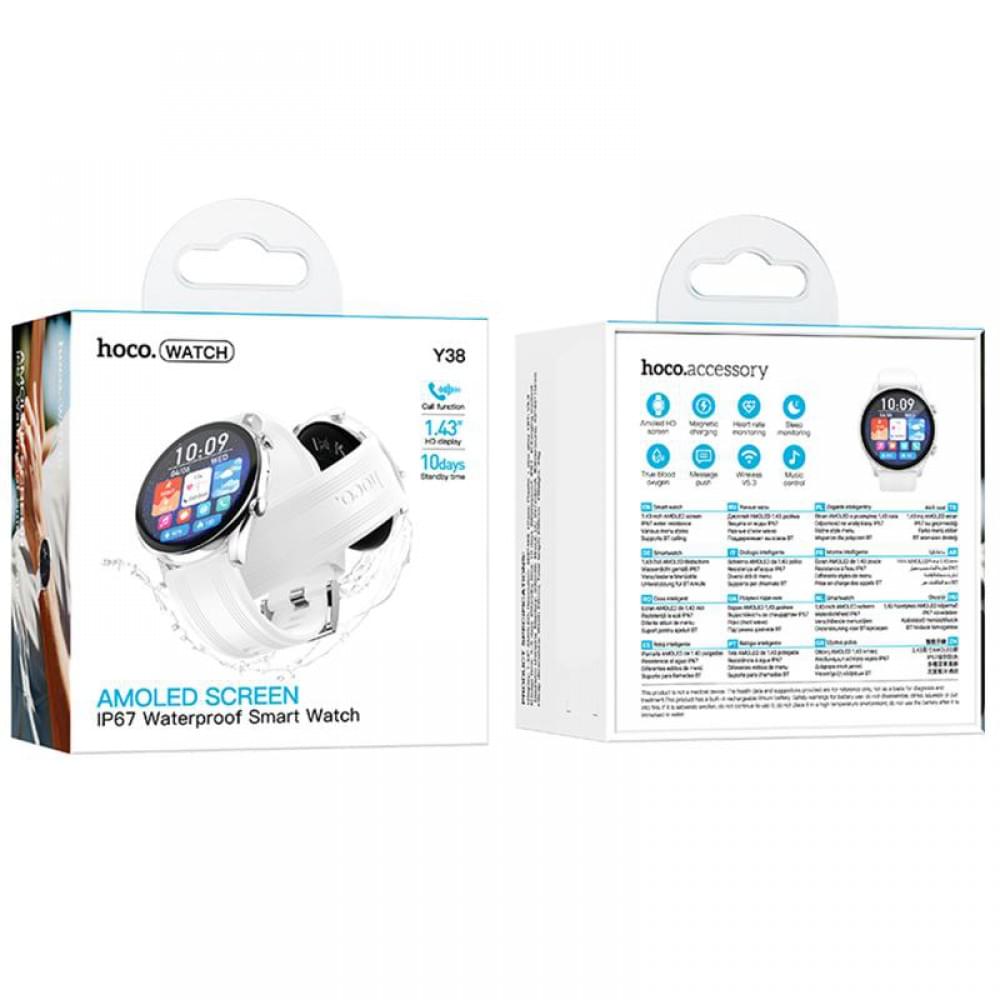 Смарт-годинник Hoco Smart Watch Y38 Smart sports watch (call version) Silver