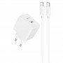 МЗП HOCO CS13A Ocean PD20W (1USB-C) + Type-C to Type-C White