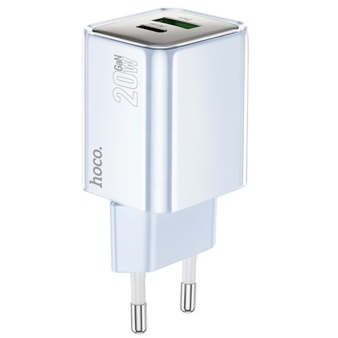 МЗП Hoco N46 Glorious PD20W+QC3.0 (1USB-A/1C) Blue