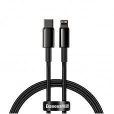 Дата кабель Baseus Tungsten Gold Type-C to Lightning PD 20W (1m) (CATLWJ) Чорний