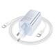 МЗП Hoco N48 Glorious PD65W (1USB-C) + кабель Type-C to Type-C Blue
