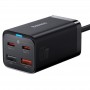 МЗП Baseus GaN3 Pro 2хType-C+2USB 65W EU (with Cable Type-C to Type-C 100W (20V/5A) 1m) (CCGP04) Black