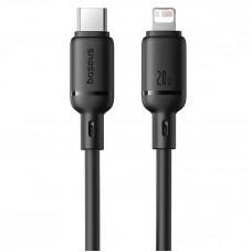 Дата кабель Baseus Silky Series OS Fast Charging Type-C to Lightning 20W (2m) (P10377701) Cluster Black