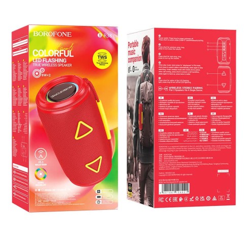 Bluetooth Колонка Borofone BR38 Free-flowing sports Red