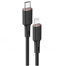Дата кабель Acefast MFI C2-01 USB-C to Lightning zinc alloy silicone (1m) Black