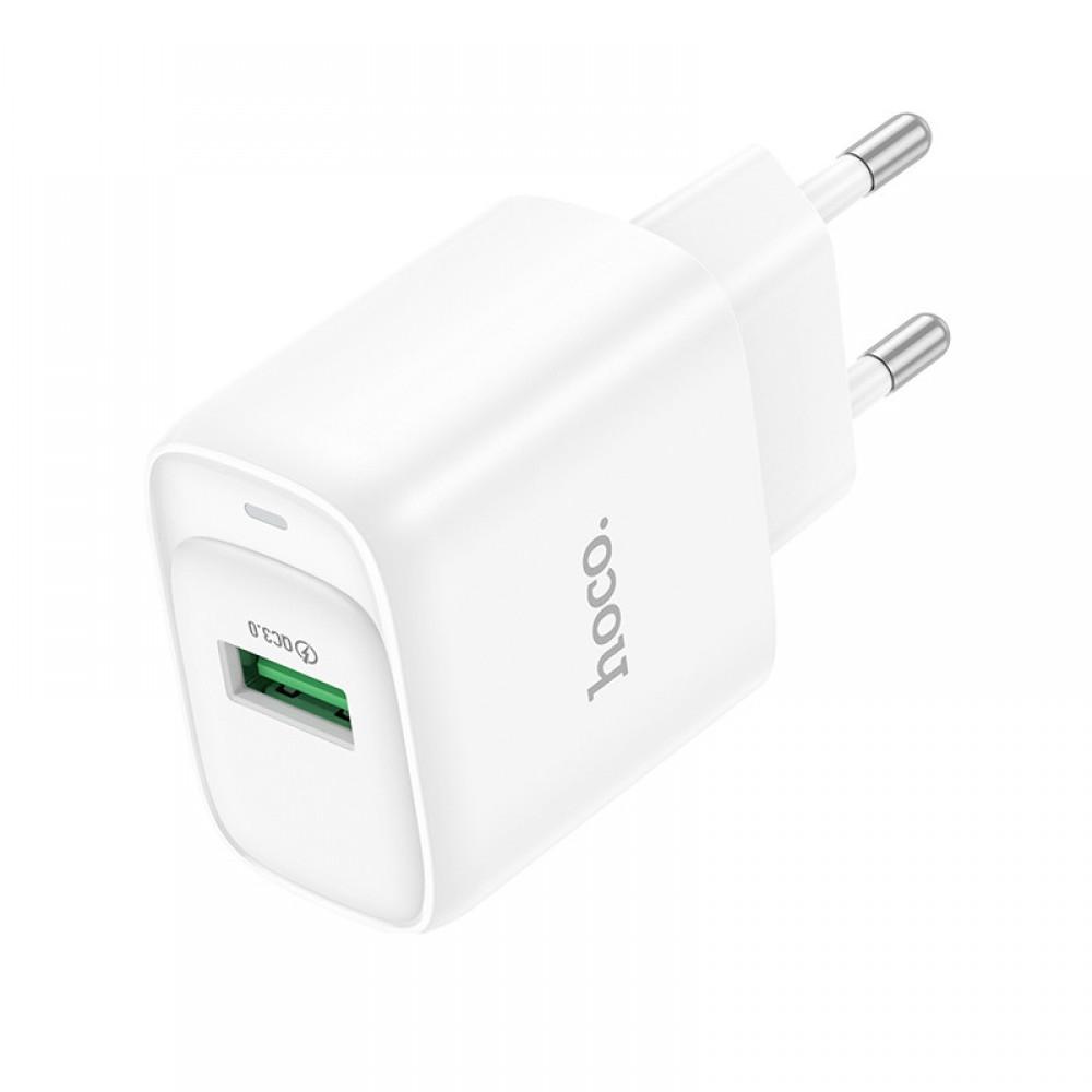 МЗП Hoco C140A Smart QC3.0 18W (1USB-A) White
