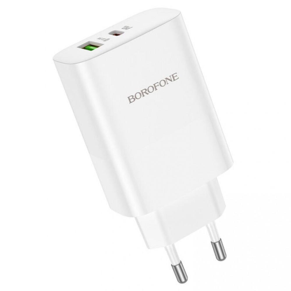 МЗП Borofone BN10 Sunlight PD65W (1Type-C/1USB) White