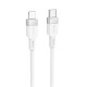 Дата кабель Hoco X109 Energy silicone Type-C to Lightning (1m) White