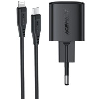 МЗП Acefast A118 PD30W GaN (1USB-C) + кабель Type-C to Lightning Black