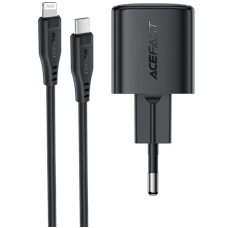 МЗП Acefast A118 PD30W GaN (1USB-C) + кабель Type-C to Lightning Black