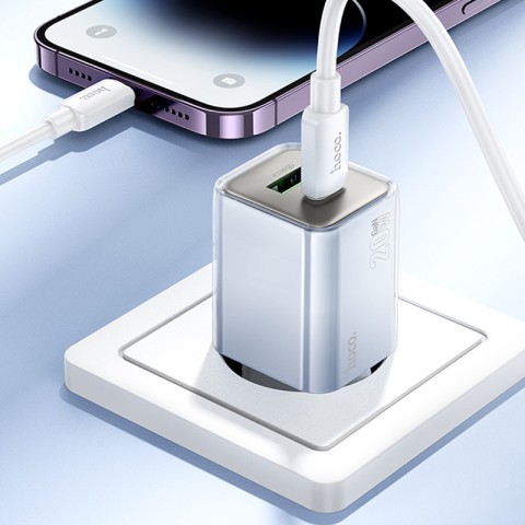 МЗП Hoco N46 Glorious PD20W+QC3.0 (1USB-A/1C) Blue